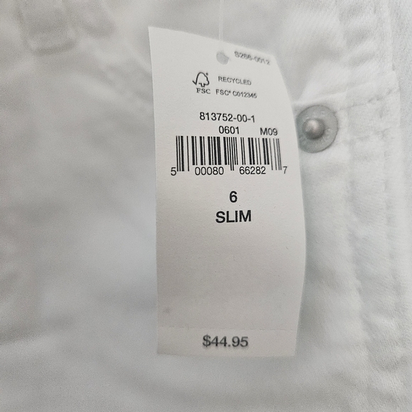 NWT Gap Kids High Rise Vintage Slim Jeans Size 6 - Picture 4 of 4